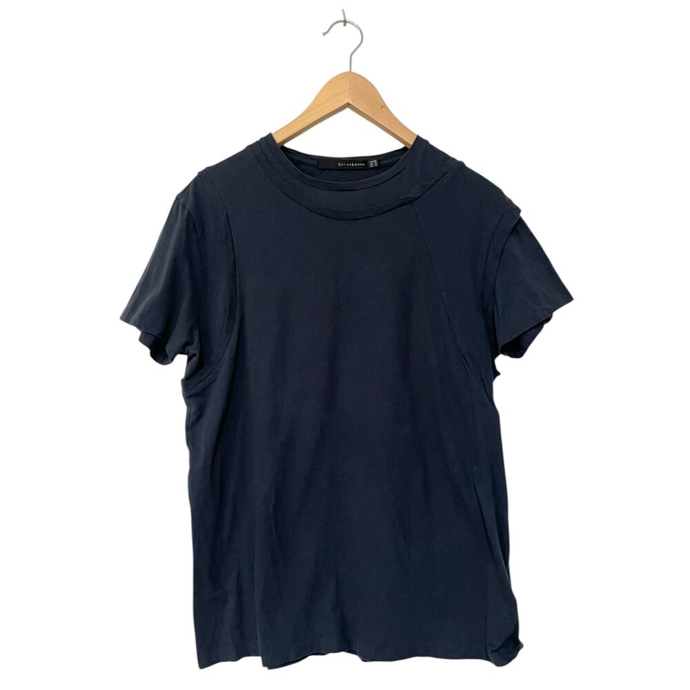 Kai-aakmann T Shirt Men’s XL Dark Gray Designer 100% Cotton Short Sleeve